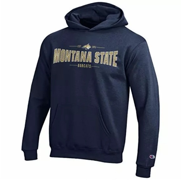 Champion Other - NWT [Champion] Montana State Bobcats NCAA Fleece Hoodie Sweatshirt Youth M (7-8)